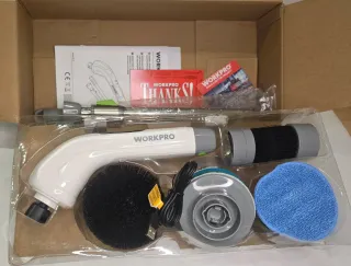 WORKPRO Cepillo Limpieza Eléctrico Extensible