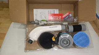 WORKPRO Cepillo Limpieza Eléctrico Extensible