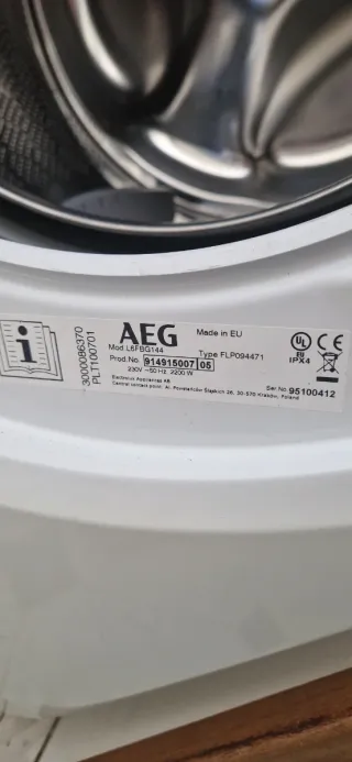 Electrovalvula Lavadora AEG