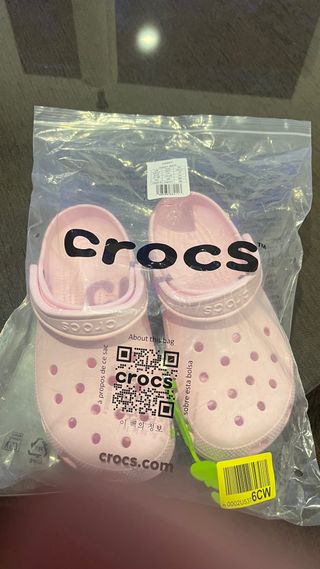 Crocs rosas talla 37-38
