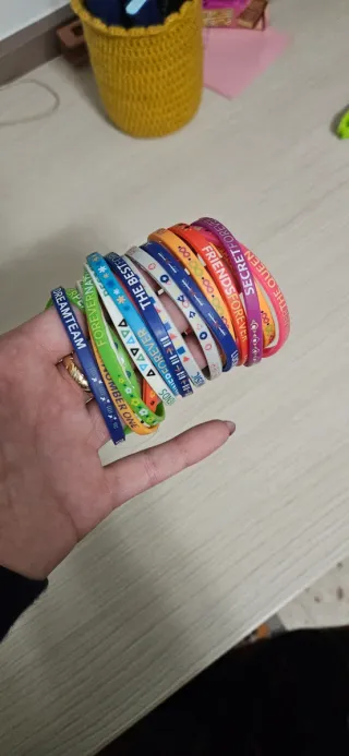 Pulseras de goma