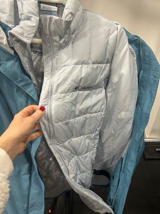 Anorak Columbia Mujer Esquí Chaqueta Acolchada