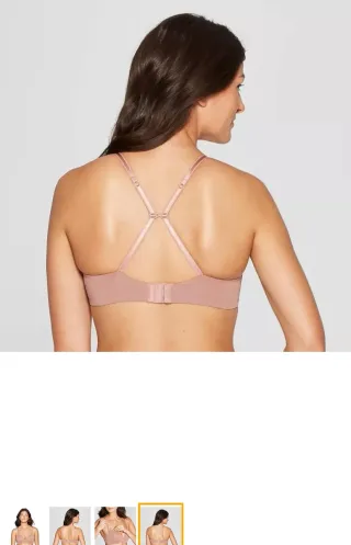 Sujetador sin aros de lactancia marrón nude