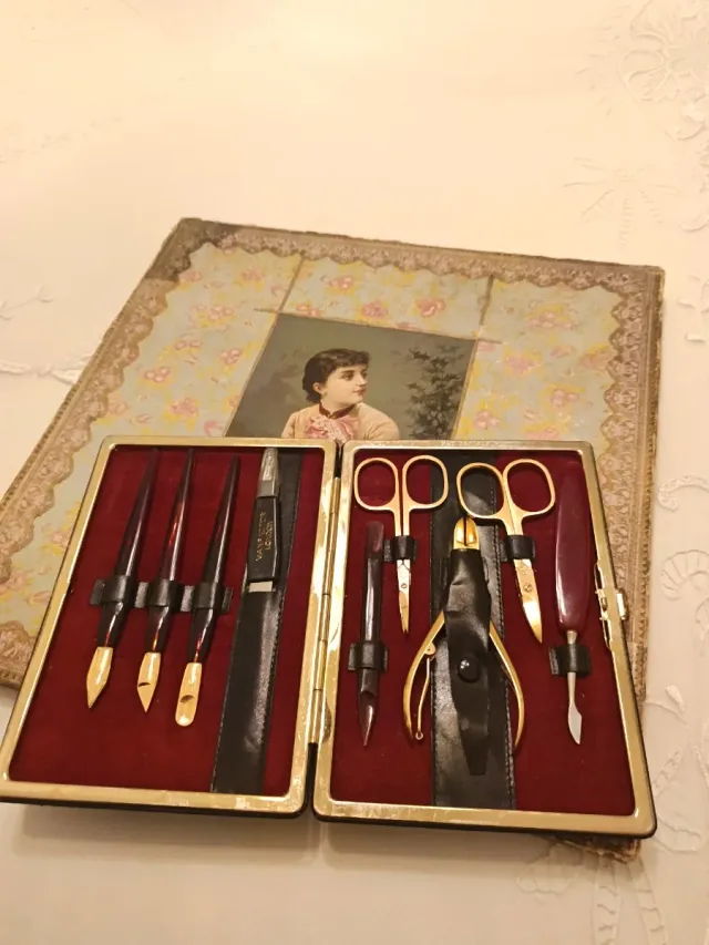 Estuche Manicura Pedicura Antiguo 1950 Max Factor