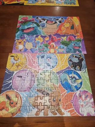 Pack 4 Puzzles Pokémon 100 Piezas Ravensburger