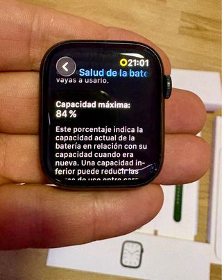 Apple Watch negro Serie 7 de 45mm el de Aluminio.