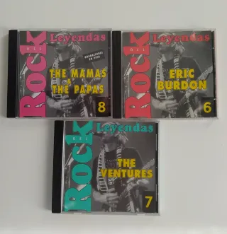 Lote 3 CDs Leyendas del Rock: Mamas & Papas, Eric