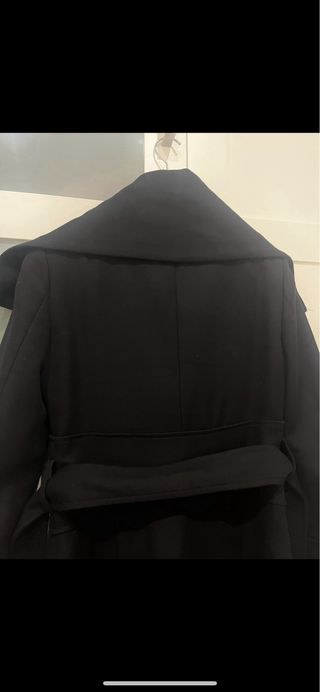 Abrigo Negro Mango Talla M