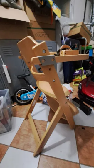 Trona de madera para bebé "Safety 1st"