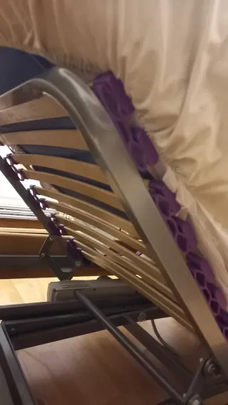 Cama articulada con colchón sanitario