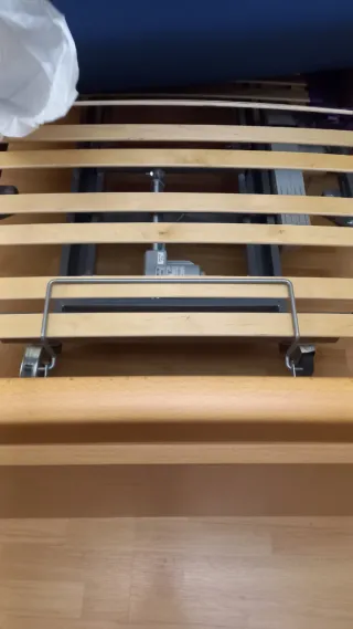 Cama articulada con colchón sanitario