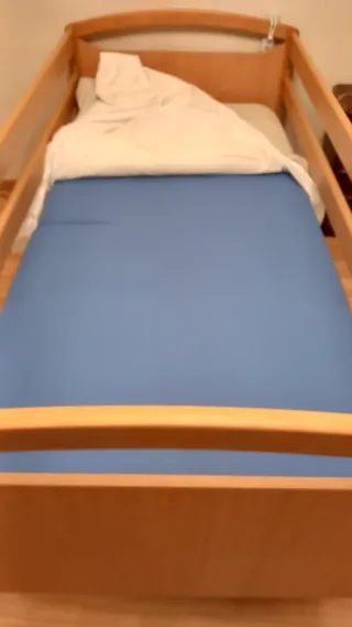 Cama articulada con colchón sanitario