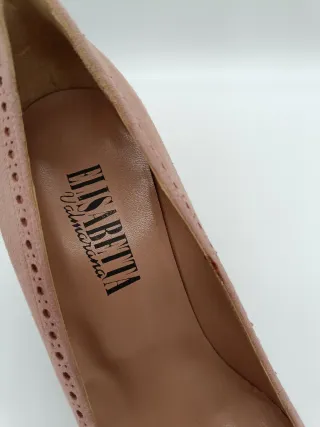 Décolleté donna vera pelle rosa n.40