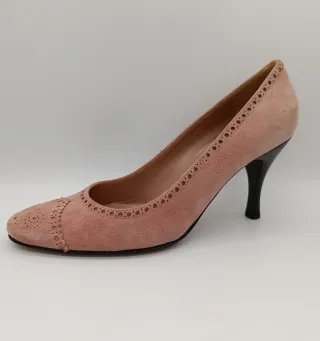 Décolleté donna vera pelle rosa n.40