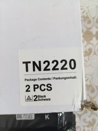 Brother TN2220 Toner Cartridge 2 Pezzi