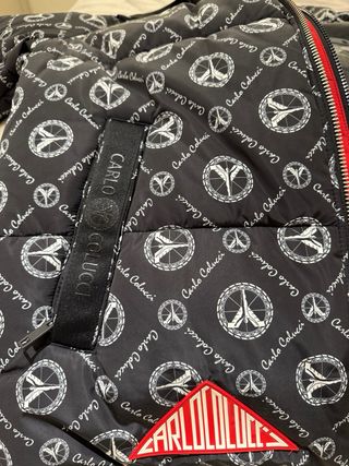 Chaqueta Carlo Colucci Talla L Negra Roja