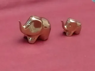 2 Elefantes Bronce Madre e Hijo