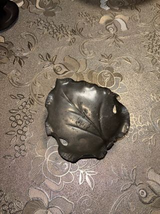 Piatto Foglia in Peltro