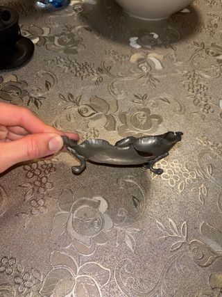 Piatto Foglia in Peltro