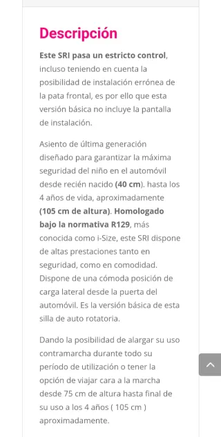 Silla de auto O3 Lite Be Cool