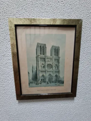 7 Cuadros Catedrales Europeas Marco Dorado