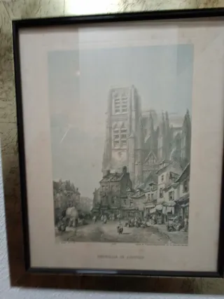 7 Cuadros Catedrales Europeas Marco Dorado