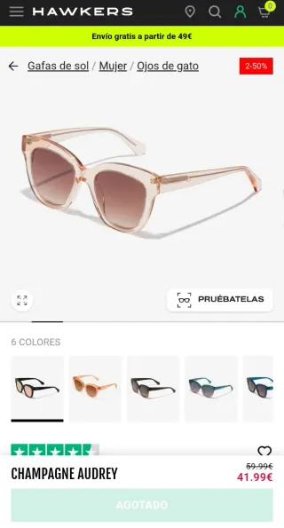 Gafas de sol Hawkers Champagne Audrey