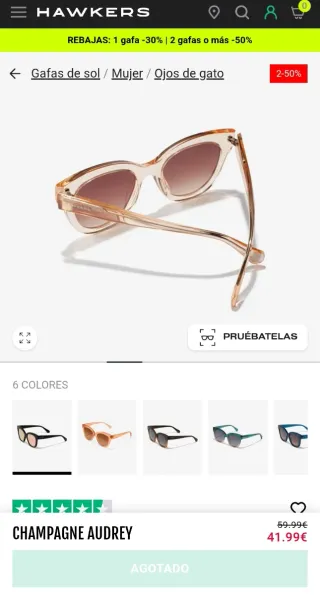 Gafas de sol Hawkers Champagne Audrey