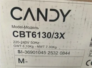 Campana extractora Candy CBT6130/3X