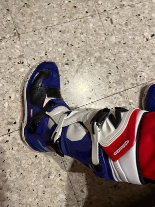 Botas Alpinestars Motocross Azul/Blanco
