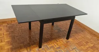 Mesa Ikea Bjursta 90x90 cm Negra