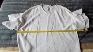 Blusa Zara Woman Blanca Talla XXL
