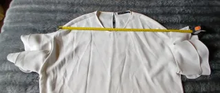 Blusa Zara Woman Blanca Talla XXL