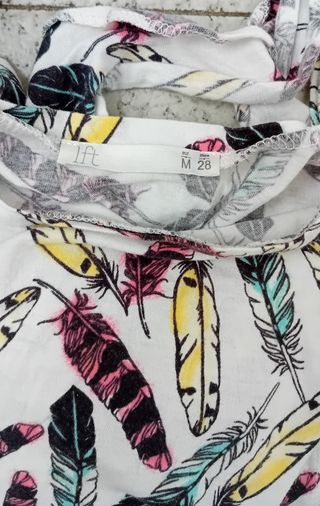 Camiseta Verano Plumas Multicolor