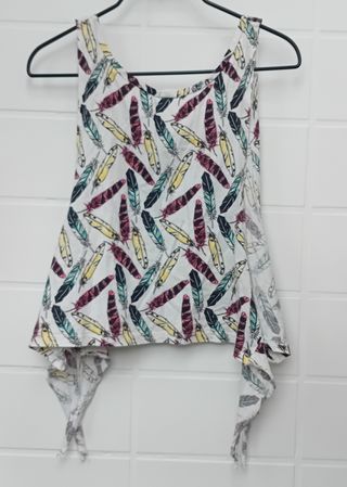 Camiseta Verano Plumas Multicolor