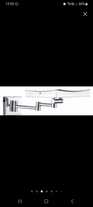 Espejo Maquillaje LED x3 Plata