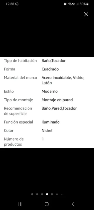 Espejo Maquillaje LED x3 Plata