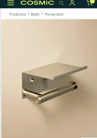 Portarrollos Cosmic Architect S+ Acero Mate