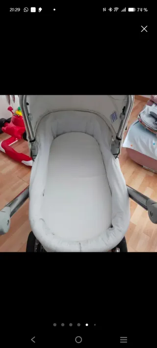 Cochecito de bebé con bolso