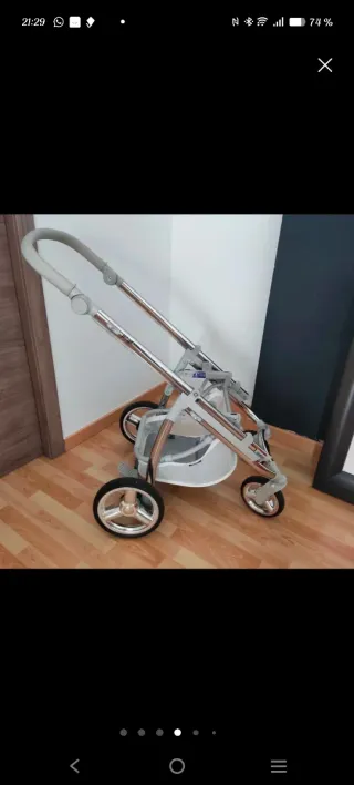 Cochecito de bebé con bolso