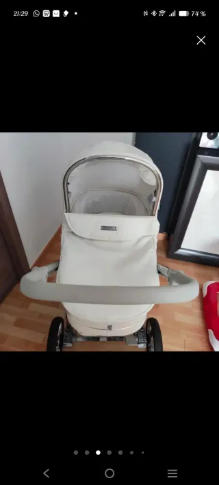 Cochecito de bebé con bolso