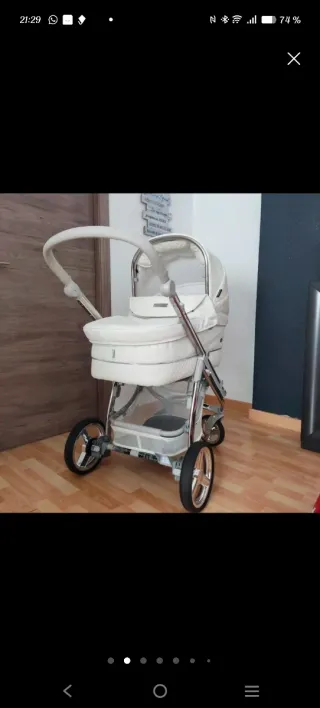 Cochecito de bebé con bolso