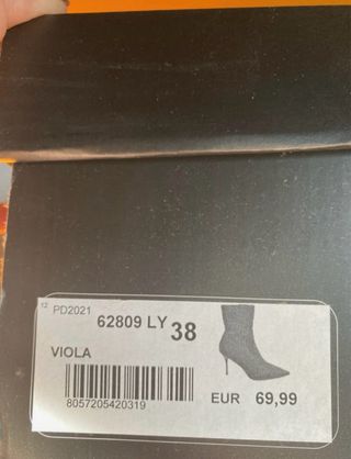 Stivaletti tacco alto viola con zip