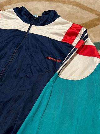 Chaqueta Adidas Retro Azul y Roja