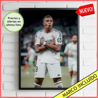 Cuadro Mbappe Real Madrid - Poster Kylian Mbappe