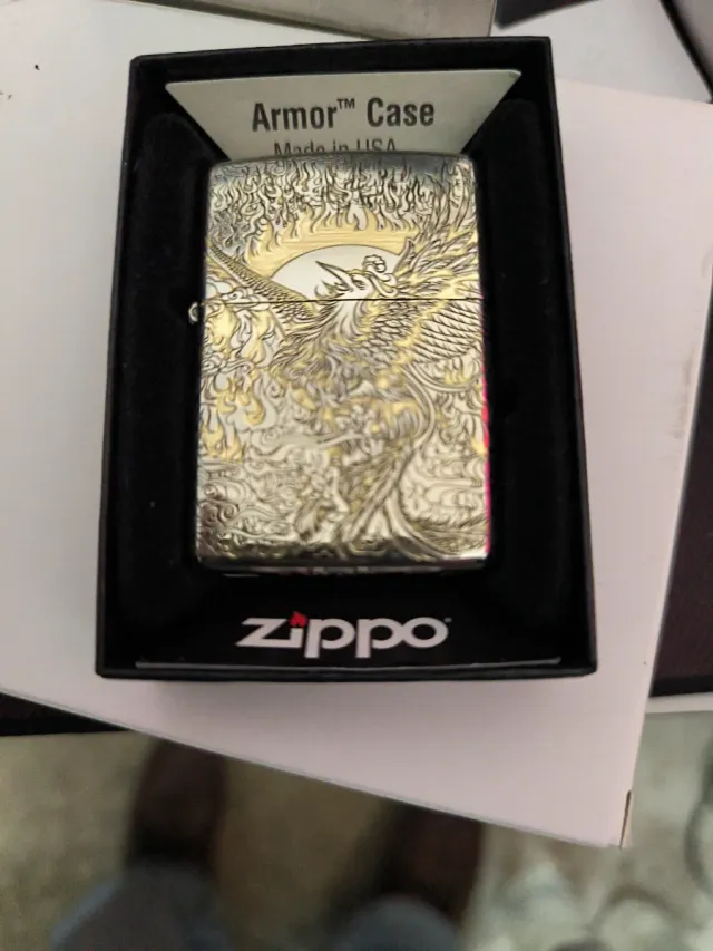 Zippo Armor grabado láser USA EL FENIX