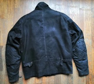 Chaqueta estilo moto clásica Helstons Canvas XL