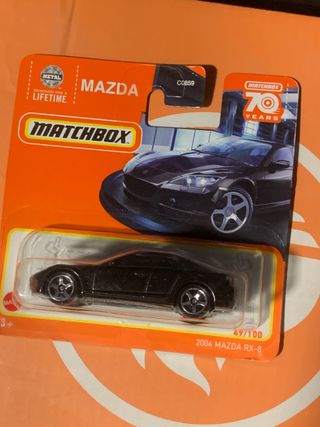 Matchbox Mazda RX-8 2004 Negro