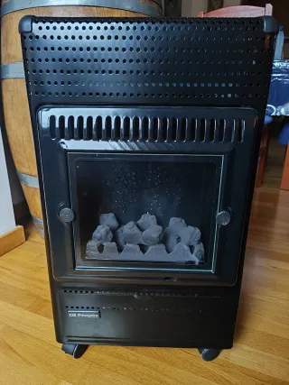 Estufa de gas Orbegozo negra