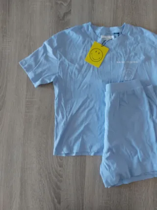 Pijama corto Talla M Azul